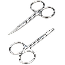 Facial Hair Small Grooming Scissors for Men Women - Eyebrow, Nose Hair, Mustache