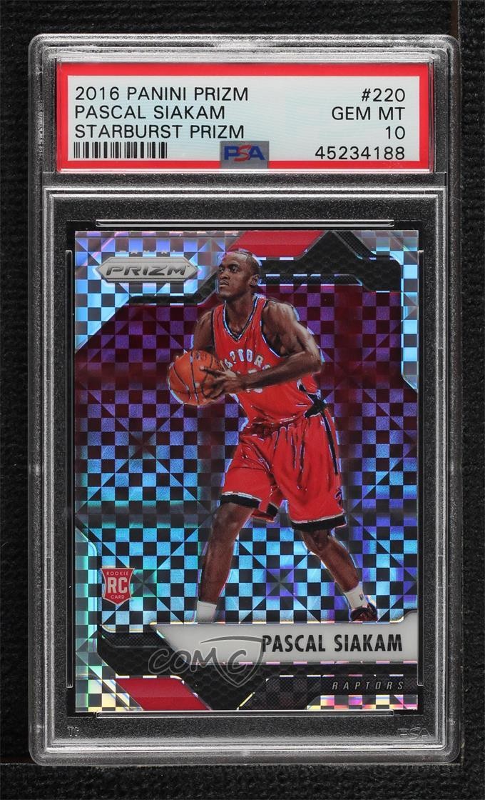 2016-17 Panini Prizm Retail Starburst Pascal Siakam #220 PSA 10 GEM MT ta6