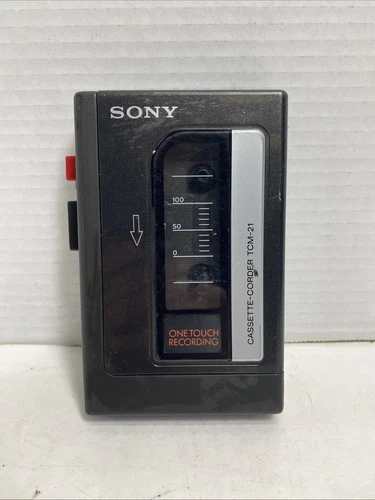 Sony TCM-21 Portable Cassette Player Recorder Vintage 80s Walkman PARTS ONLY