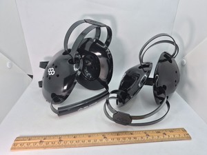 Lot of 2 RUDIS Youth Wrestling Headgear Ear Guards Black - Excellent Condition