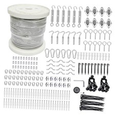 3/38" Wire Cable Rope Kit Vinyl Coated 304 3/38" steel cable 300FT 362