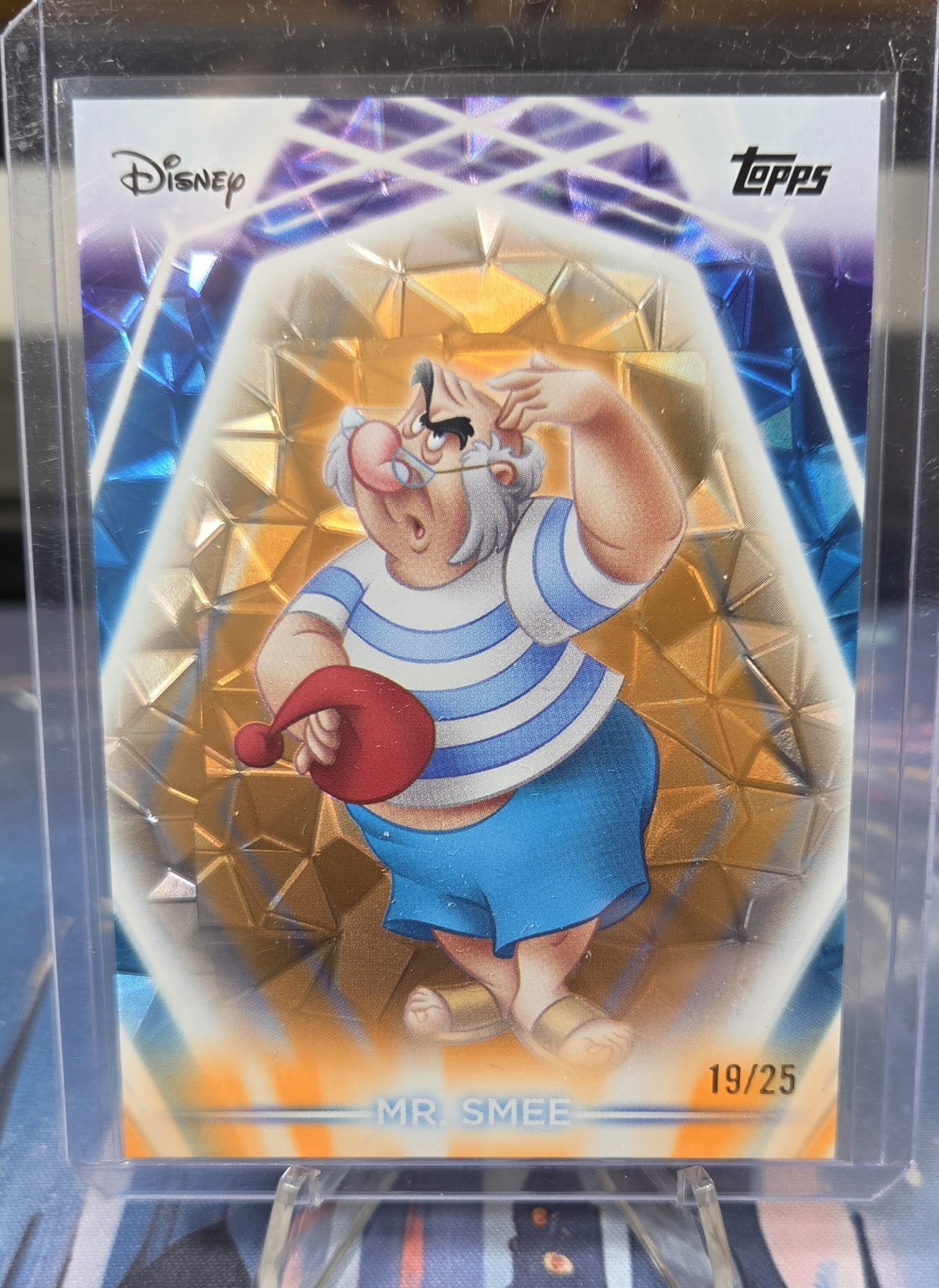 2026 Topps Disney Neon - Mr. Smee #10 - Orange Diamante 19/25