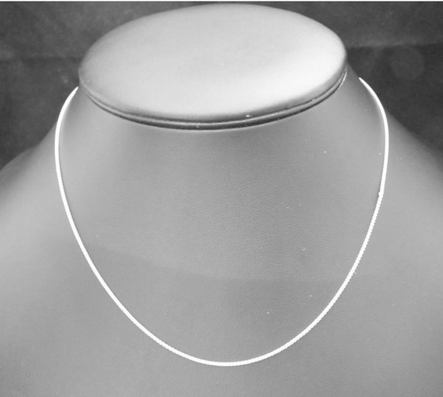 9CT WHITE GOLD NECKLACE CHAIN OR 