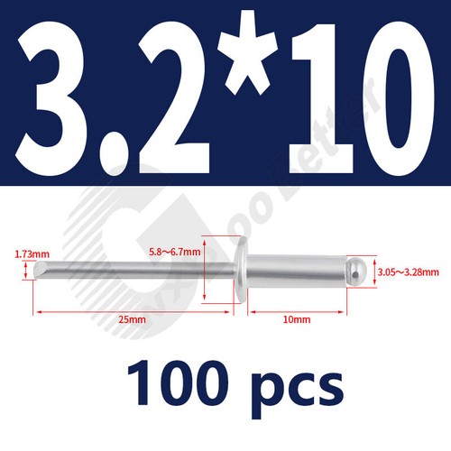 Blind Rivets Domed Head Aluminum M2.4 ~ M6.4 Aluminum Dome Head Blind Rivets - Picture 93 of 113
