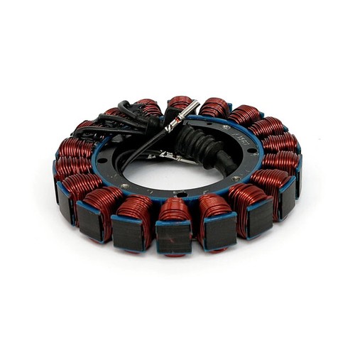 STATORE ALTERNATORE PER HARLEY DAVIDSON SOFTAIL 01-06 E DYNA 04-06 38 AMP HD - Foto 4 di 5
