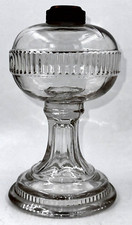 Vintage P&A Style Clear Glass Kerosene Oil Lamp with Hurricane Chimney — listing 5