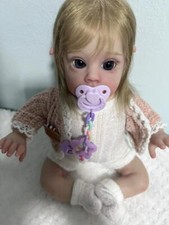 12" Weighted Mini Lifelike Reborn Baby Dolls Hand-Rooted Hair Preemie Girl Toys