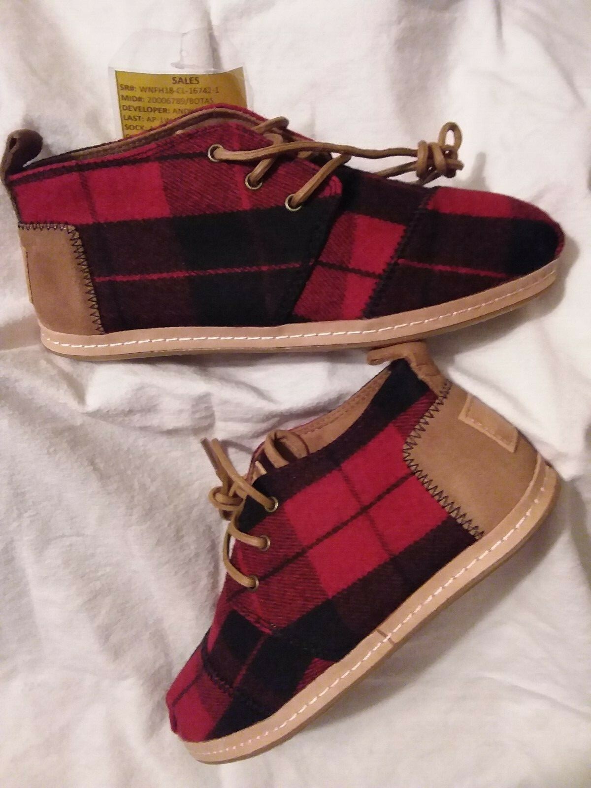 toms plaid bota boots