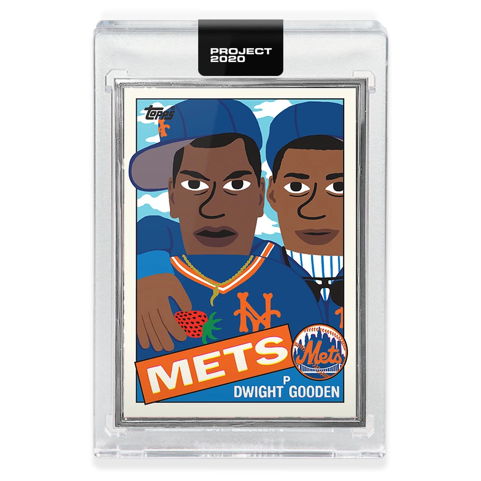 Topps PROJECT 2020 Card 203 -1985 Dwight Gooden by Keith Shore - Print run: 3652 - Image 3 of 3