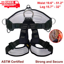 Fall Protection Safety Rock Climbing Harness Tree Half Body Waist Belt Rescue