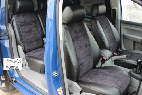 VW Touran Passform Sitzbezüge Schonbezüge Kunstleder Velour Stoff - Bild 1 von 12