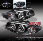 08-11 BMW E87 2DR HALO LED PROJECTOR HEADLIGHTS LAMP BLACK 09 10 128I 135I COUPE