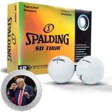 New Spalding SD Tour Trump - Victory Dance Golf Balls - Perfect Gift for Dad