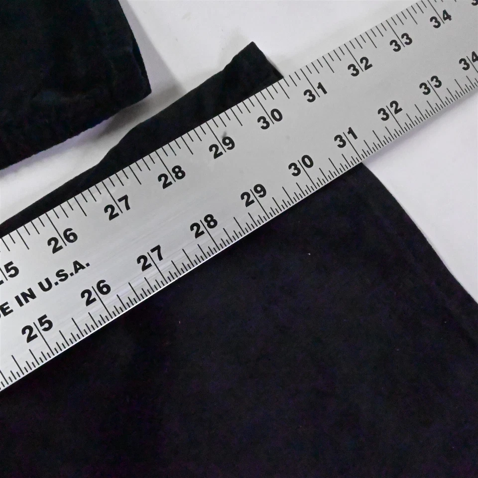 Pantalones de mujer Old Navy 8 negros de terciopelo tiro alto acampanados secretos bolsillos lisos Foto 4 de 4