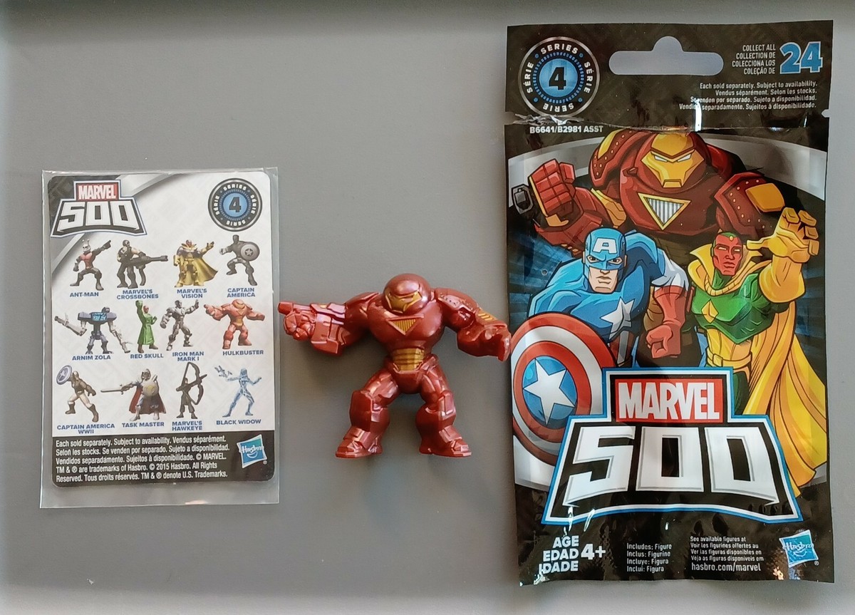MARVEL500　series4　未開封24個　フィギュア　アメコミ　ハズブロ Marvel 500 Series 4 HULKBUSTER IRON MAN Micro Figure W/Package HTF
