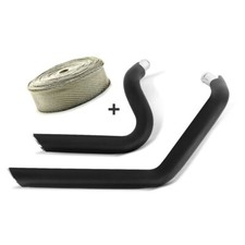 Marmitta Scarico + Nastro termico per Harley Sportster 1200 Custom 04-13 titanio