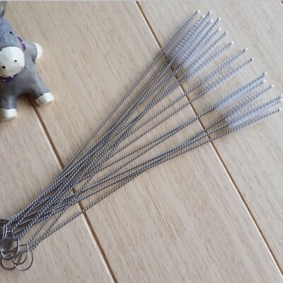 10x mini   milk bottle brush suction bottle straw cleaning brush P92C YL #E7