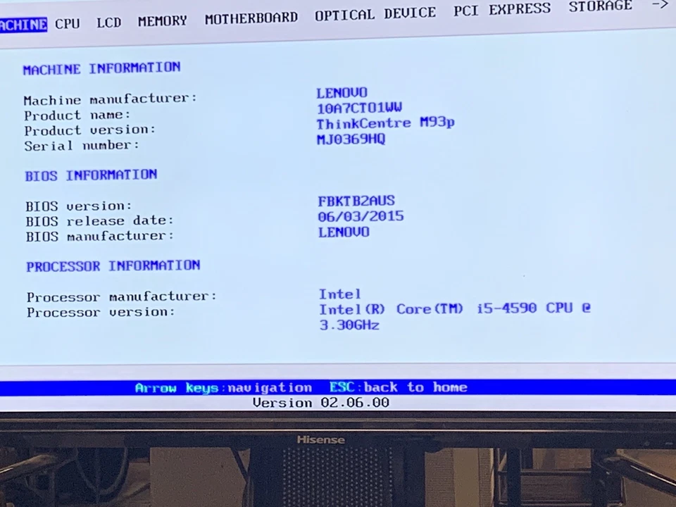 Lenovo ThinkCentre Tower PC M93p Intel i5-4590 8GB 500gb HDD Windows 7 - Image 3 of 4