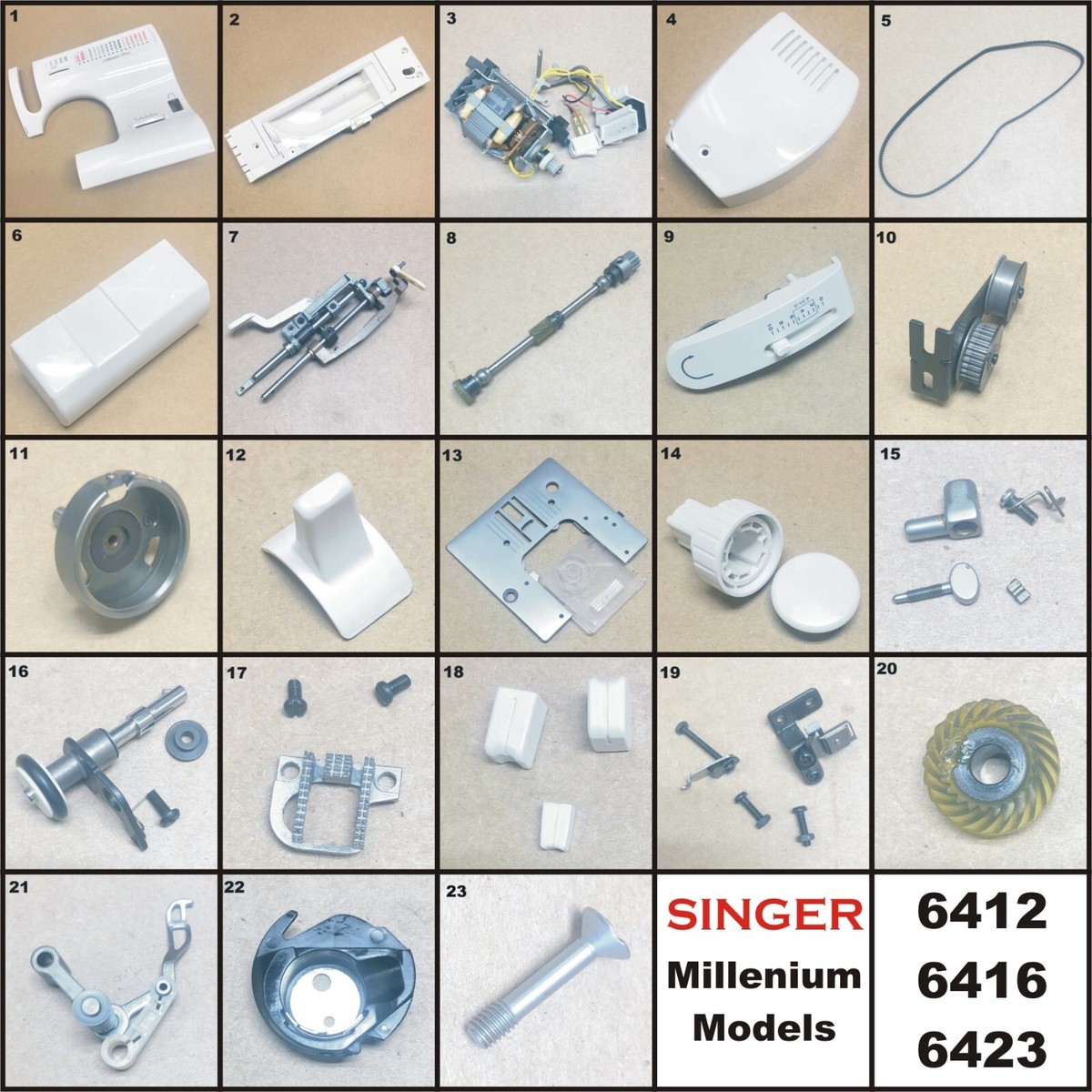 ミケページ　オーダー SINGER USED GENUINE ORIGINAL MILLENIUM 6416 PARTS SOME FIT 6412