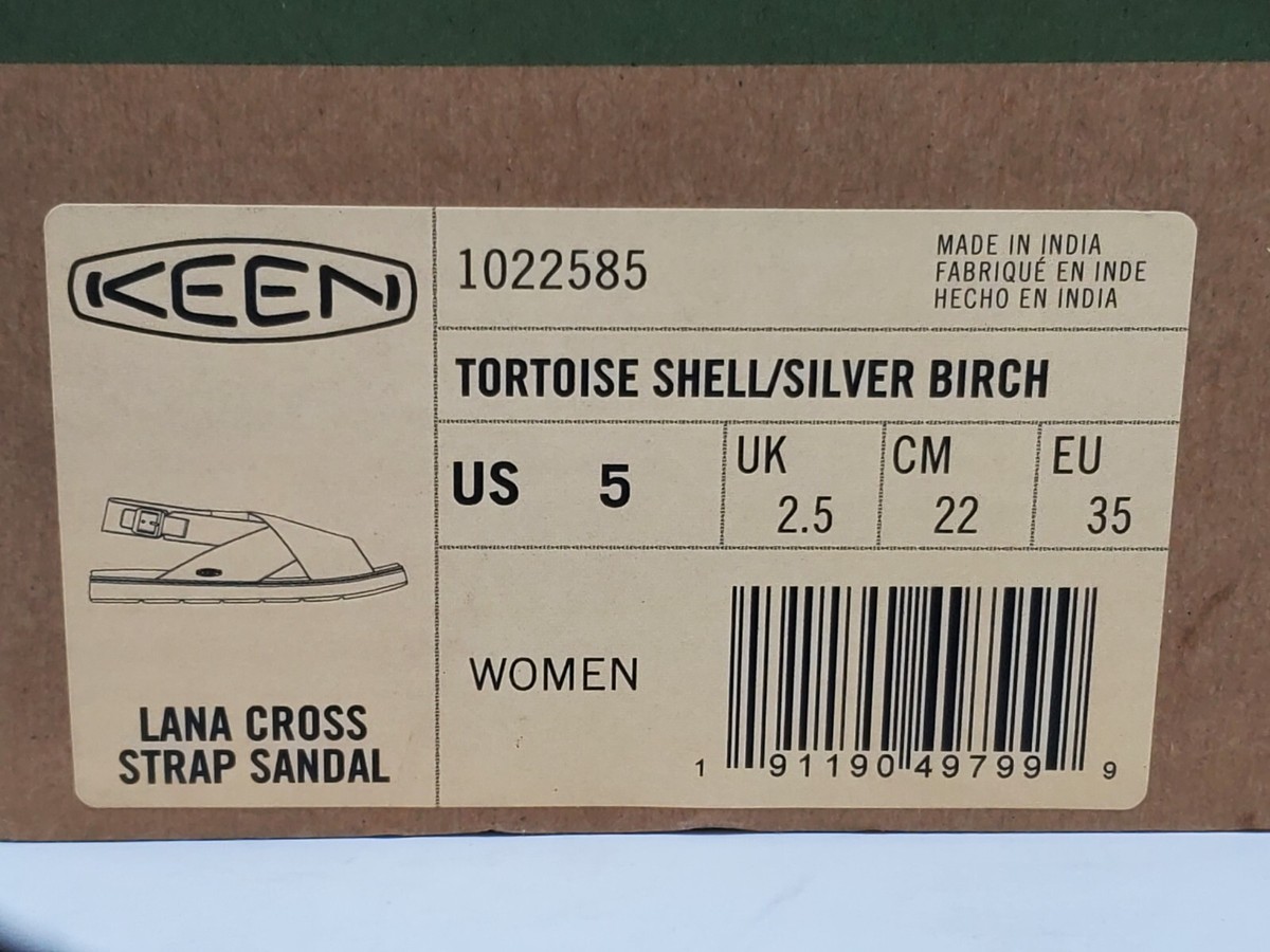 Keen Women's Lana Cross Strap Sandals 1022585 Brown Leather US