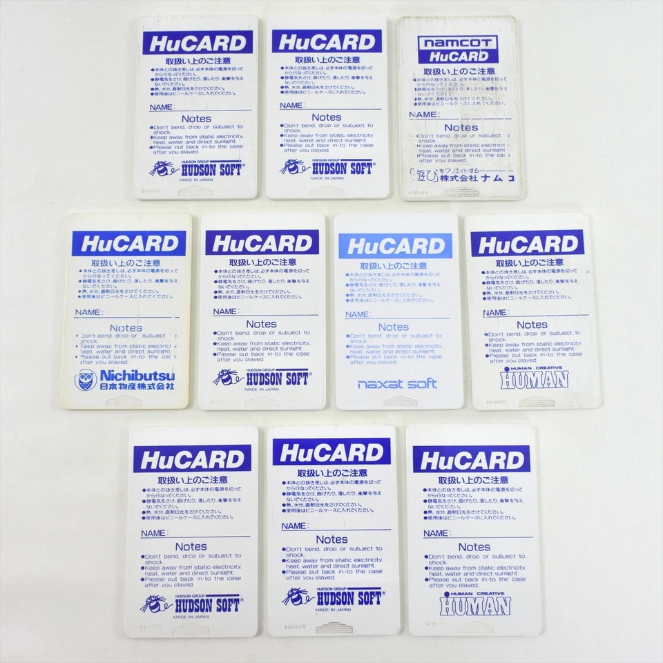 Lot of 10 PC Engine Hu Card Only - Tested - Ref 1210 Grafx - Image 2 of 2