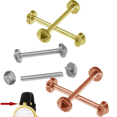 2pcs Steel Screw Pins Tubes Set For Gucci Watch Band Sreap Bracelet Lug