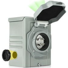 30 Amp Generator Power Inlet Box NEMA L14-30P Power Inlet Box for 4 Prong Gen...