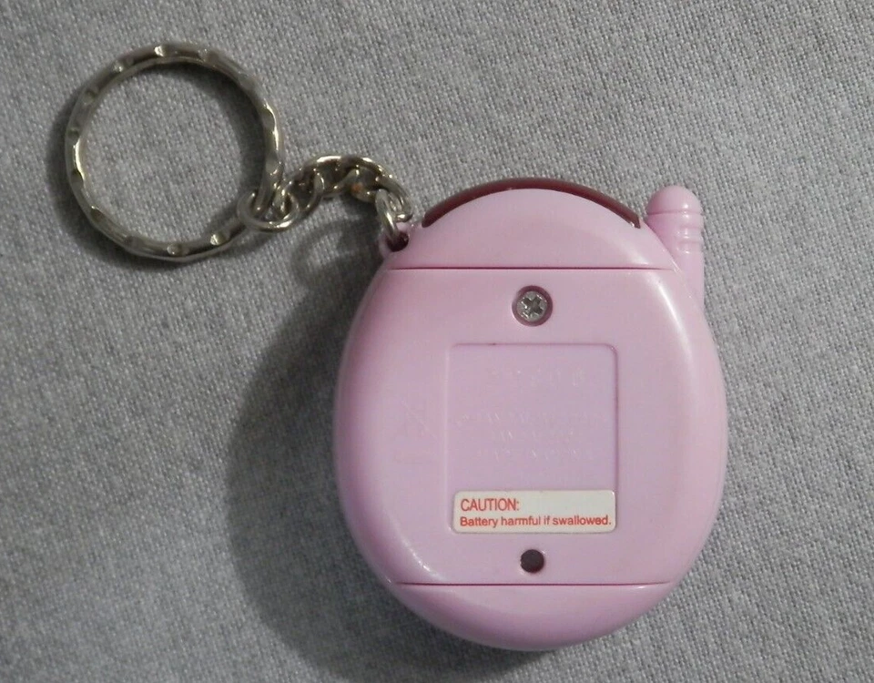Bandai Hearts w/ Halo & Angel Wings Tamagotchi Connection 2004 V3 Pink Purple - Image 2 of 2