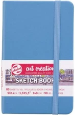 Hardback Sketchbook Art Creation 80 Sheets 140gsm Lake Blue - Royal Talens