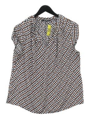 Comma Damen Top UK 18 schwarz Polyester mit Elasthan Basic