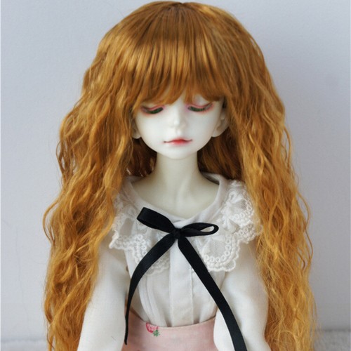 Peluca de mohair sintética BJD para muñeca OB11 YOSD MSD SD peluca de cabello rizado - Imagen 6 de 9