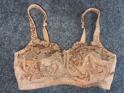 Anita Care Bronze Lace Vanella Embroidered Style #5760X Mastectomy Bra 34E