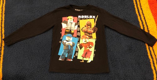 ROBLOX Boys Black Long Sleeve Graphic T 