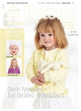 Hand Knitting PATTERN Book Patons Childrens Cardigans Hats Sweaters Blanket 3851