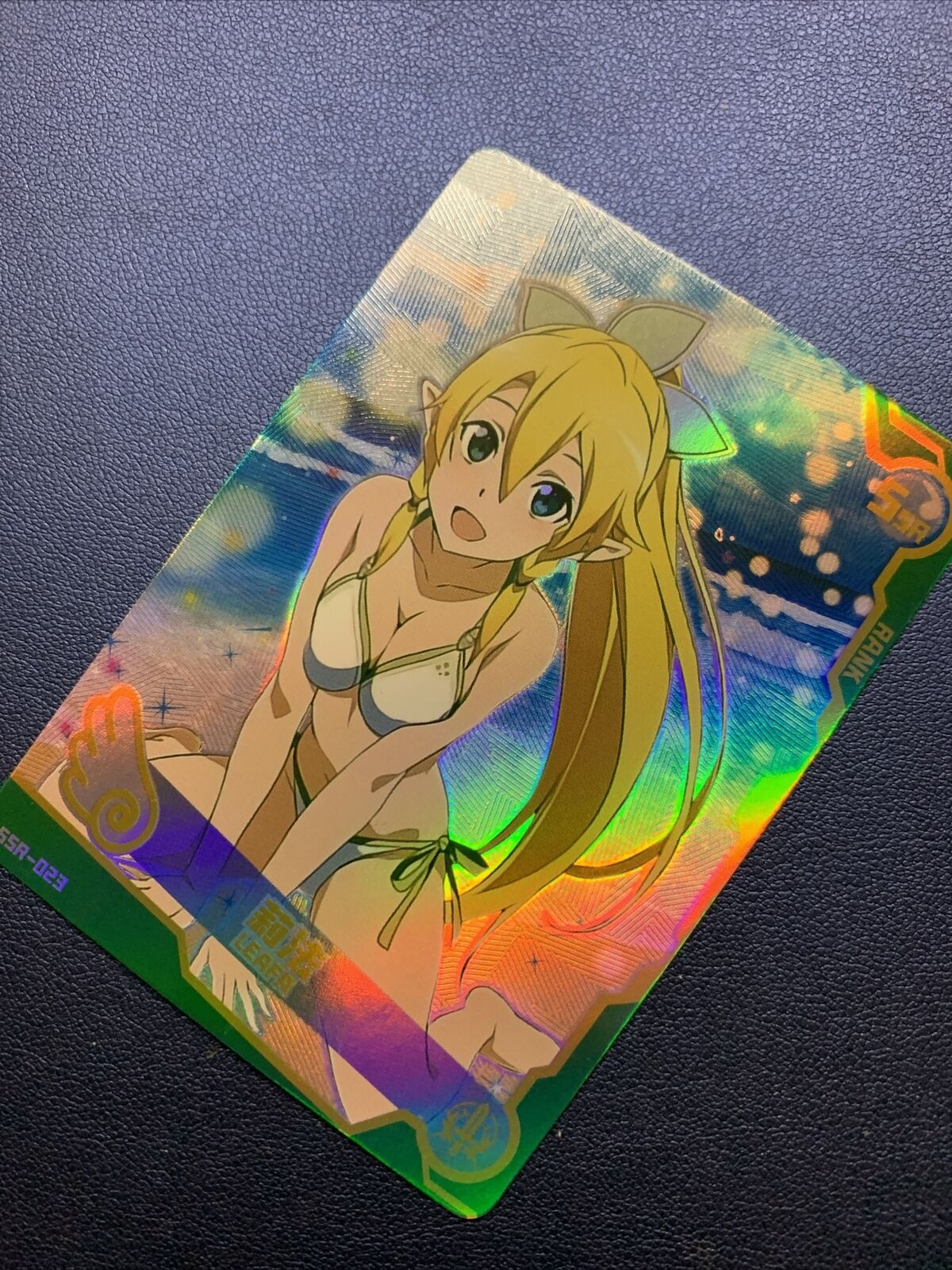 Leafa Sword Art Online SSR NZQQ-SSR-12 Attack on Titan Anime CCG card