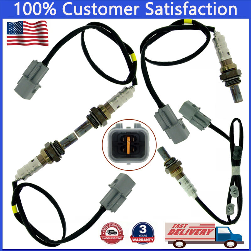 Set of 4 Oxygen O2 Sensor For Kia Sportage 2.7L V6 2005-2010 Upstream+Downstream