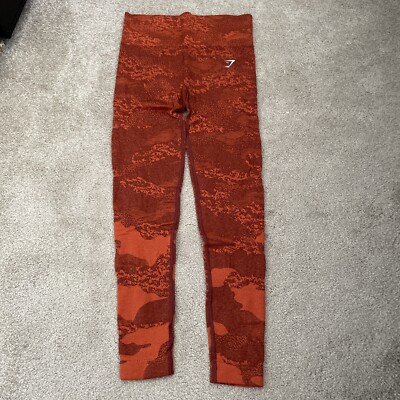 Gymshark Adapt Camo Seamless Leggings Lava Storm Cherry