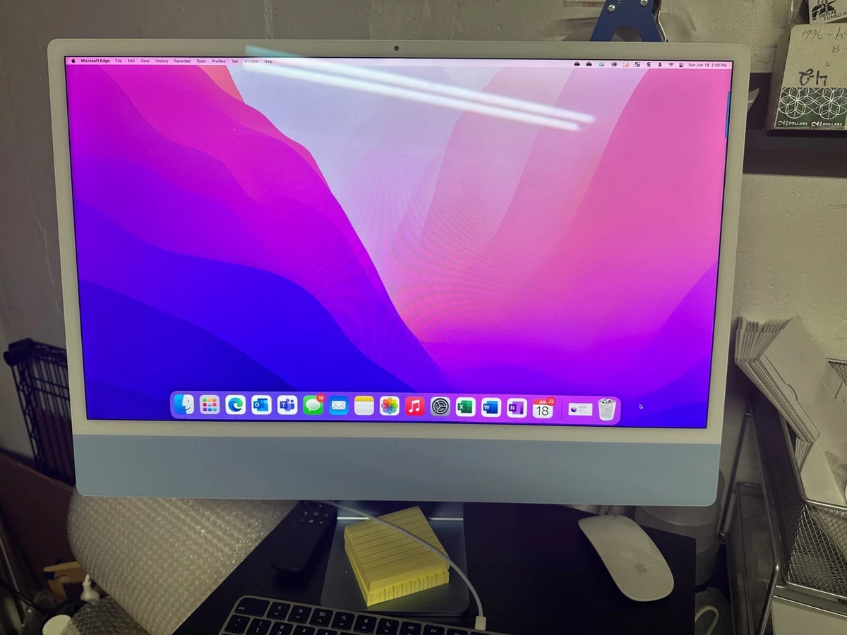 2021 Apple iMac (24-inch, Apple M1 chip with 8‑core CPU/GPU, 8GB