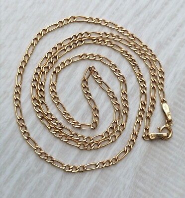 Gold Kette Gelbgold 375 9K IBB, Länger ca 46 cm, Breite 2mm, Neu, Top 
