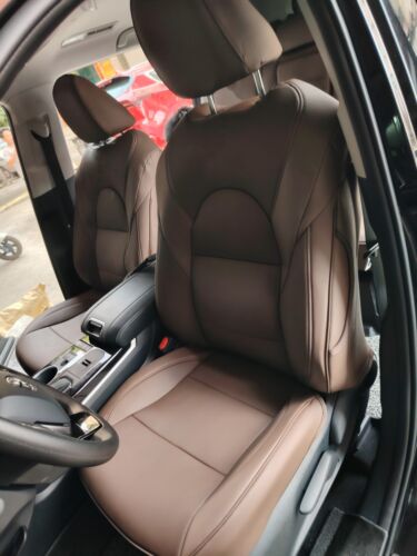 FOR 2001-2024 TOYOTA HIGHLANDER MOTOPTES CUSTOM CAR SEAT LEATHER COVERS DURABLE - Picture 21 of 31