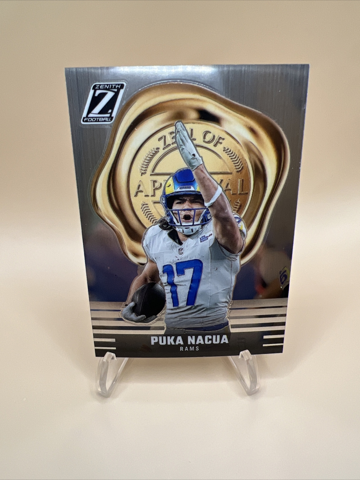 2023 Panini Zenith Football - Zeal of Approval - Rams - RC - Puka Nacua #30