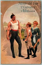 1914 Jubilee Jubelini Slet Zupy Tyrsovy y Koline Czechoslovakia DB Postcard J9
