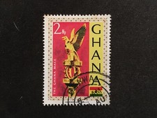 GHANA 1967 NATIONAL SYMBOLS 2P THE MACE - FINE USED