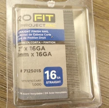 16GA Straight Brad Finish Nail 2" 5 Boxes of 1000 S3
