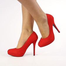 Womens Stiletto High Heel Pump Ladies Slip On  Wedding Party Court Platform Shoe