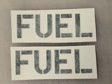 2 pcs - Vinyl FUEL Stickers Decals Die Cut Lettering Overland 4x4