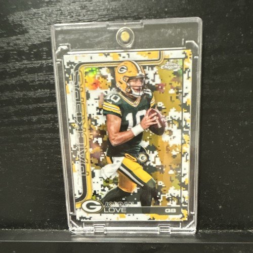 Topps Chrome Football Jordan Love Green Bay Packers 2025 Camo SSP