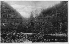 Coronation Bridge Pitlochry Scotland Postcard c1925 RP