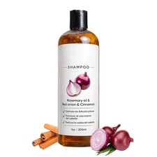 EXCALVO Shampoo 200ml With Rosemary Oil, Red Onion, Cinnamon, Prevent Hair Loss