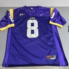 Vintage LSU Tigers QB Nike Football Purple Away Jersey Zach Mettenberger #8 L 50